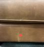 Open Box: Doyle Leather Club Chair - Distressed Pure Leather Saddle