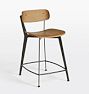 Open Box: Rye Stool Counter (24") - Medium Oak Veneer, Steel Frame
