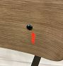 Open Box: Rye Stool Counter (24") - Medium Oak Veneer, Steel Frame