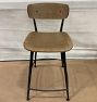 Open Box: Rye Stool Counter (24") - Medium Oak Veneer, Steel Frame