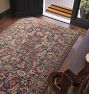 Curved Leaves Hand-Knotted Rug