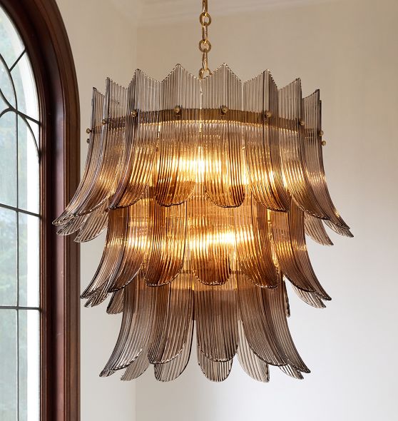 Providence Triple Tier Chandelier, 24-32" Width by Rejuvenation