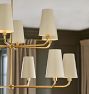 Ansel 46" 12-Light Double Tier Chandelier, Metal Shades