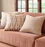 Fern Frond Embroidered Pillow Cover