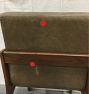 Open Box: Broadbent Leather Dining Chair - Echo Leather Umber, Walnut Finish