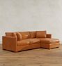 Wrenton Leather 2-Piece Chaise Sectional