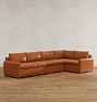 Roswell Leather 5-Piece Modular Sectional Sofa