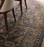 Curved Leaves Hand-Knotted Rug