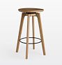 Open Box: Cape Swivel Counter Stool (25.5") - Medium Oak