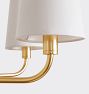Ansel 6-Light Chandelier, 34" Width Fabric Shades