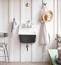 6" Spout Wall Mount Utility Faucet - With Soap Dish