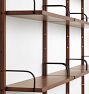 Hart Modular Triple Shelving Unit With Cabinet