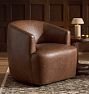 Kane Leather Swivel Chair