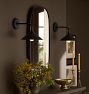 Poplar Sconce, Brass Shades
