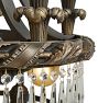 Vintage Classical Revival 4 Tier Crystal Chandleier with Cast Brass