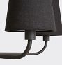 Ansel 6-Light Chandelier, 34" Width Fabric Shades
