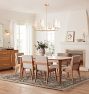 Ansel 6-Light Chandelier, 34" Width Fabric Shades