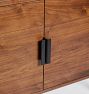 Burton 33" Walnut &amp; Steel Bookshelf