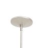 Vintage Modern Cyclindrical Chrome Pendant with Frost Glass Edge