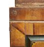 Vintage Traditional 19th Century Pine Faux-Bois Painted Cupboard