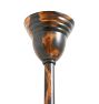 Vintage Colonial Revival Jappaned 2-Light Chandelier
