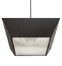 Vintage Industrial Steel Pendant with Fresnel Lens Black Set of 5
