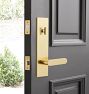 Bowman Brass Lever Exterior Door Tube Latch Set