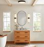 West Slope Short Spout Cross Handle Widespread Bathroom Faucet
