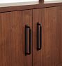 Hart Modular Walnut Double Shelving Unit with Cabinet
