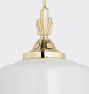 Hollywood 6" Fitter Winged Chain Pendant