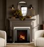 Poplar Sconce, Brass Shades