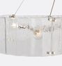 Willamette 48" Linear Chandelier, Clear Glass