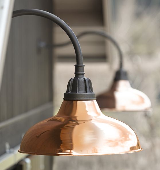 Carson Gooseneck Sconce, 20" Width by Rejuvenation
