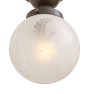 Semi Flush with Vintage Wreath Shade