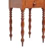 Vintage Traditional Wooden Nighstand with Turned Legs