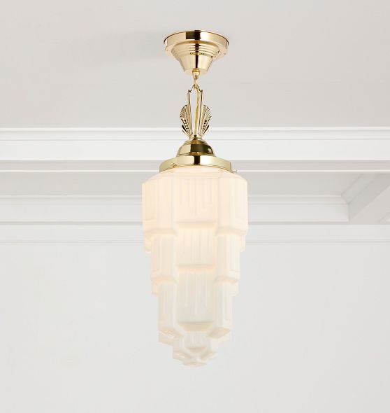 Hollywood 6" Fitter Winged Semi-Flush Mount by Rejuvenation