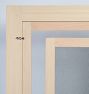 Fir Storm Door with Low Single Panel