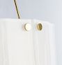 Willamette 32" Double Tier Chandelier, Pearl White Glass