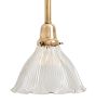 Pendant with Vintage Ribbed Scalloped Shade