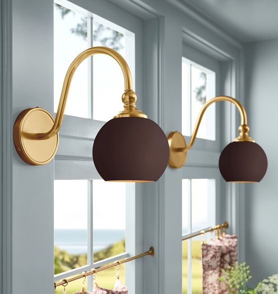 Theo Sconce, Painted Shades by Rejuvenation