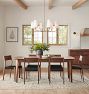 Ansel 6-Light Chandelier, 34" Width Fabric Shades