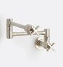 West Slope Cross Handle Wall Mount Pot Filler