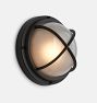 Seabeck 9" Dome-Caged Round Bulkhead Sconce