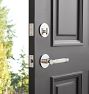 Trask Round Interior Door Hardware Tube Latch Set With Lever