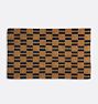 Dustin Coir Doormat, 22" x 36" - Natural and Dark Slate