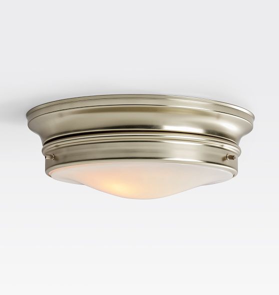 Eastmoreland 8" Brushed Nickel LED Flush Mount, Quick Ship by Rejuvenation