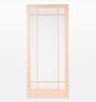 9 Lite Grille Fir Screen Door 36" x 81"