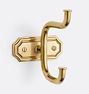 Grace Double Hook - Aged Brass