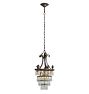 Vintage Classical Revival 4 Tier Crystal Chandleier with Cast Brass