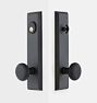 Putman Knob / Knob Exterior Door Hardware Tube Latch Set, Oil-Rubbed Bronze 2.375"